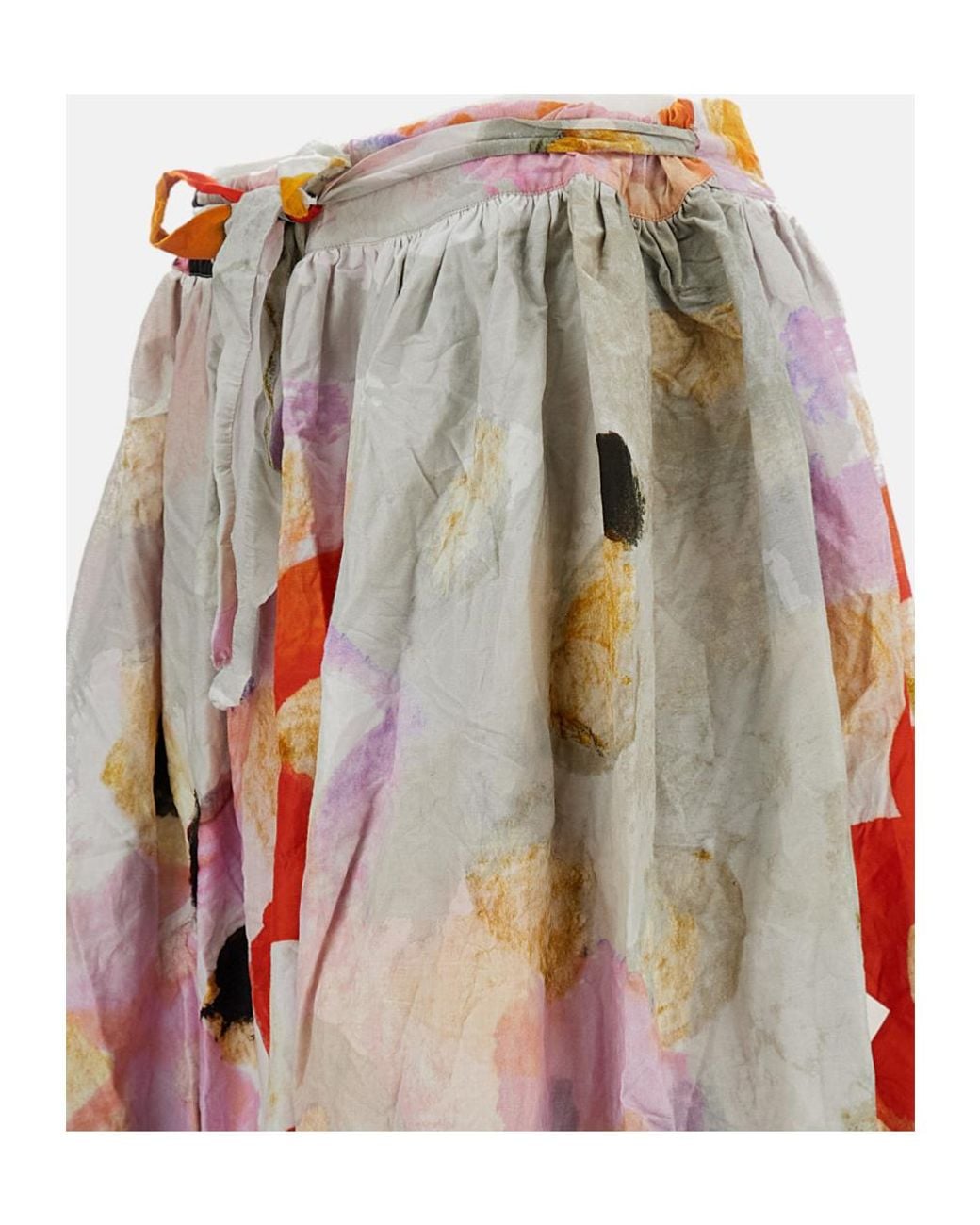 Daniela Gregis Multi-Colored Printed Midi Skirt