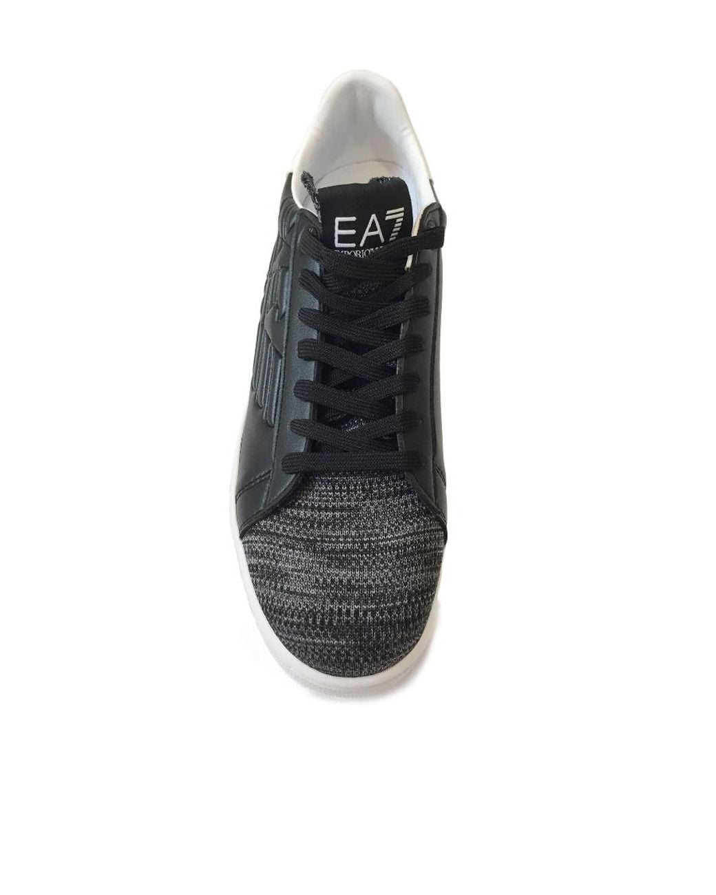 EA7 Black Logo Details Casual Sports Shoes for men