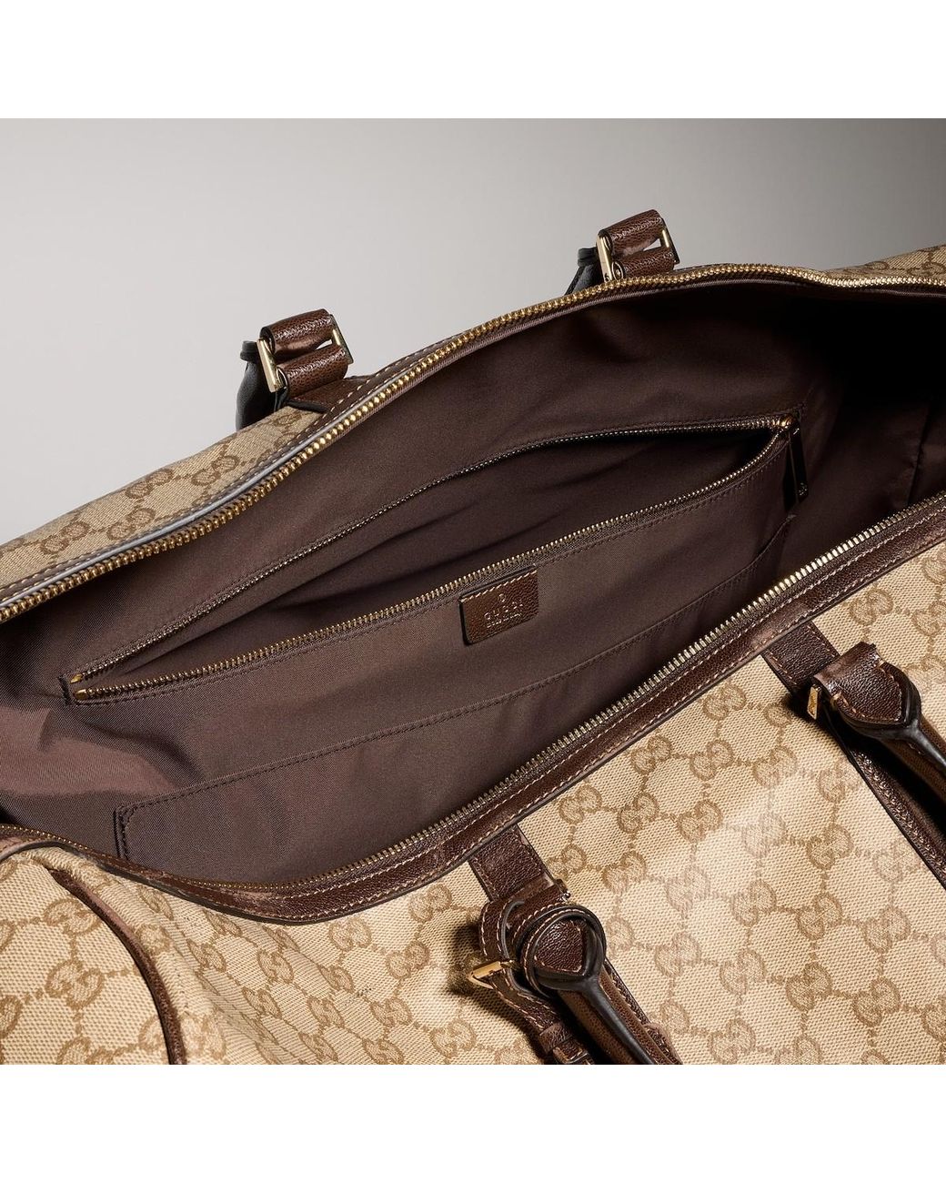 Gucci Brown Essence Classic Large Duffle Bag for men