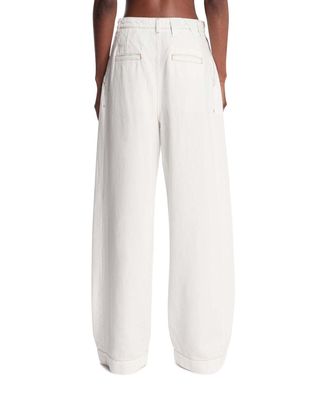 DARKPARK White Straight-Leg Trousers