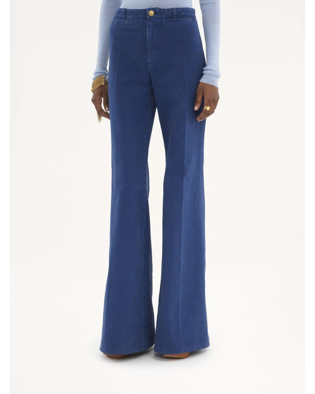 Chloé Blue Chloé Flared Tailored Pants