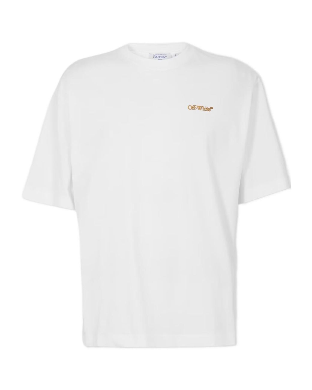 Off-White c/o Virgil Abloh White Logo Crew Neck T-Shirt for men
