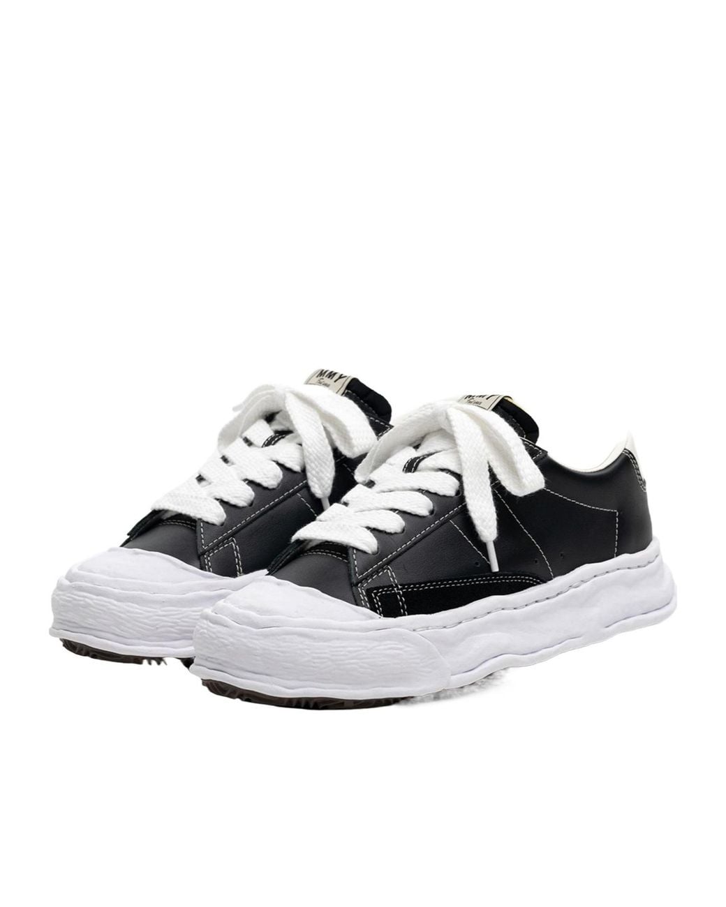 Maison Mihara Yasuhiro Black 'Jackson' Og Sole Leather Low-Top Sneakers for men