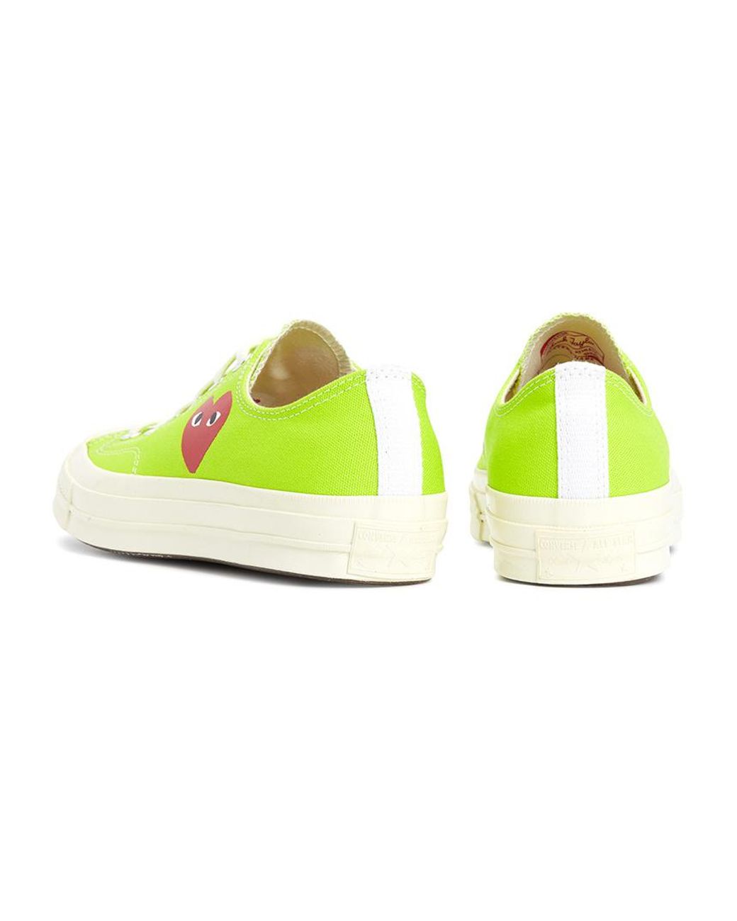 Comme des Garçons Yellow Round Toe Sneakers for men