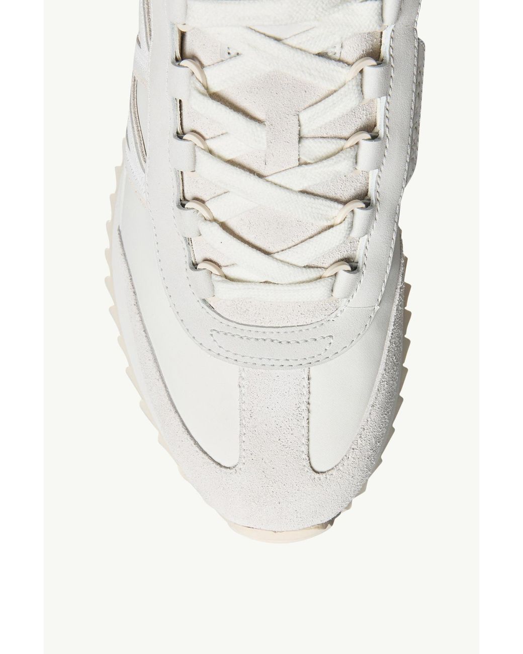 Moncler White Pacey 2 Lace-Up Sneakers for men