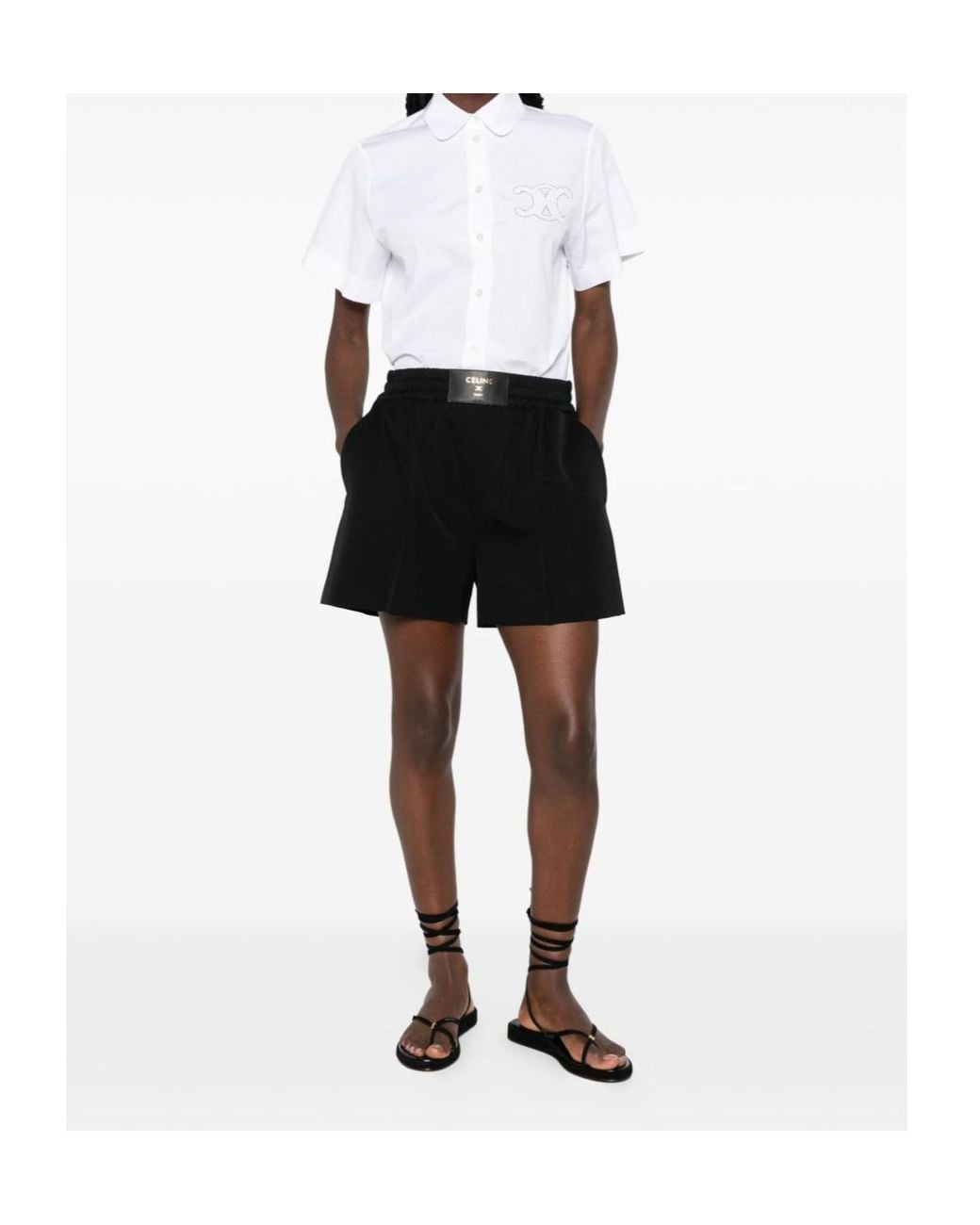 Céline Black Shorts