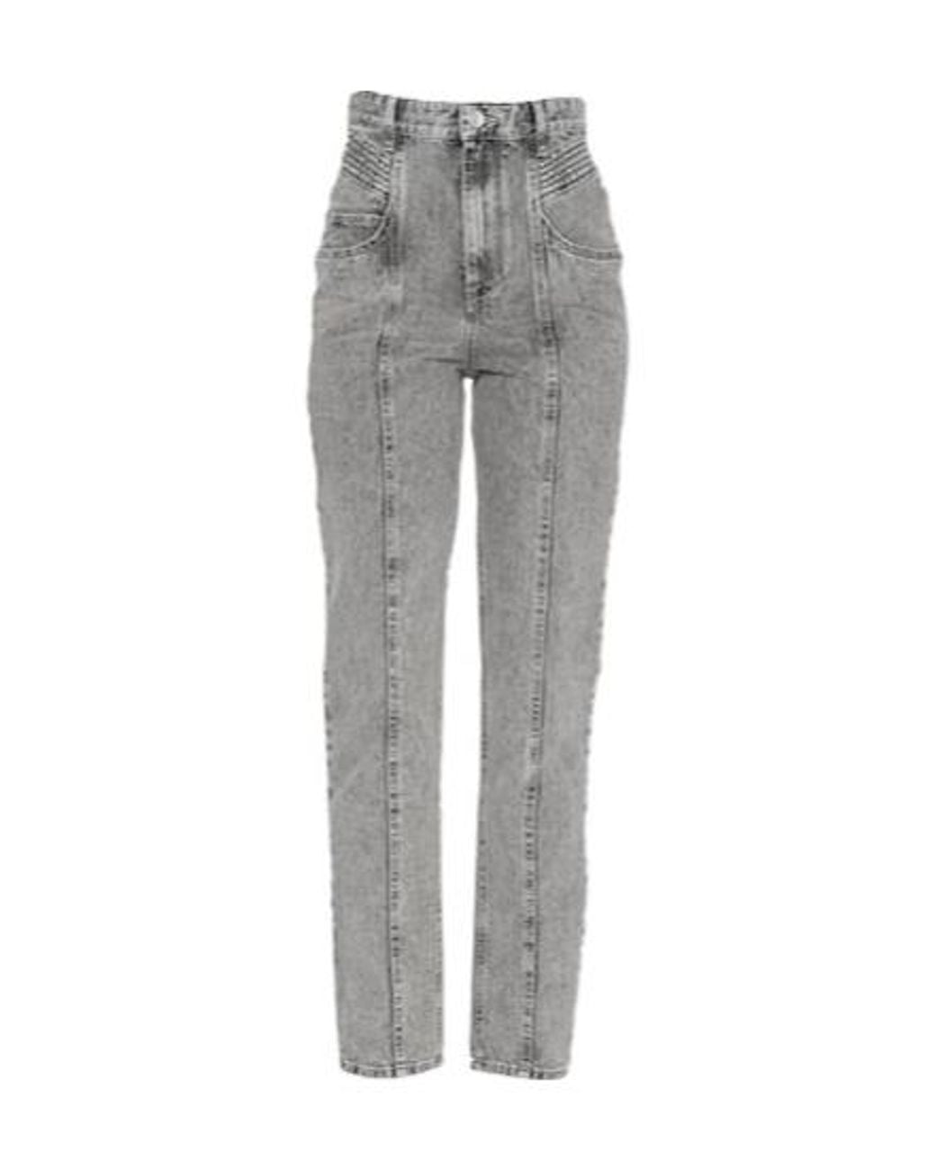 Isabel Marant Gray Denim Trousers