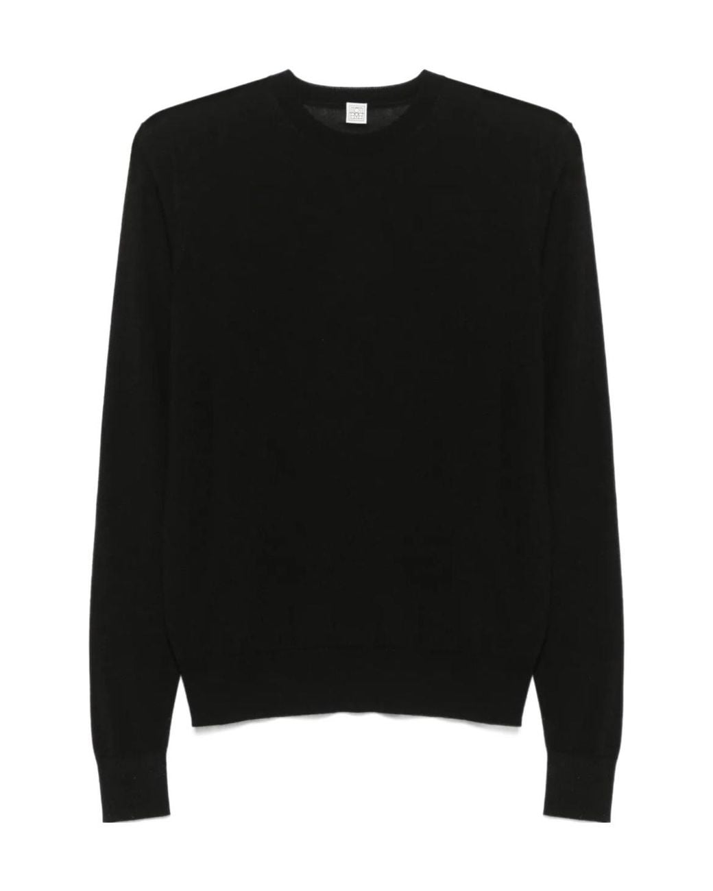 Totême Black Totême Long-Sleeved Crewneck Jumper