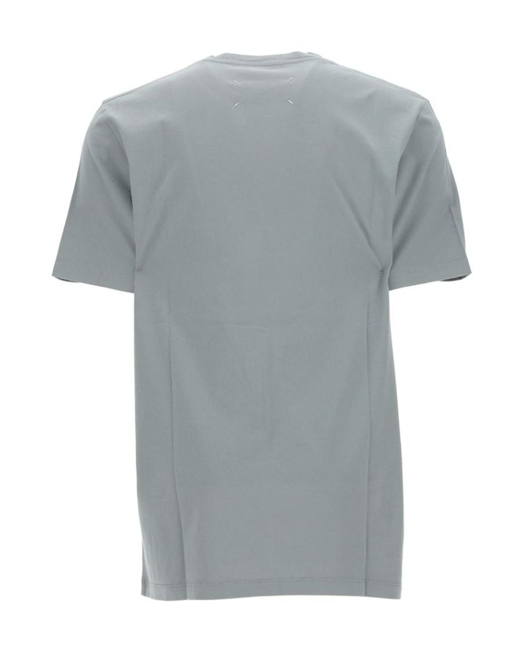 Maison Margiela Gray Short-Sleeved Crewneck T-Shirt for men