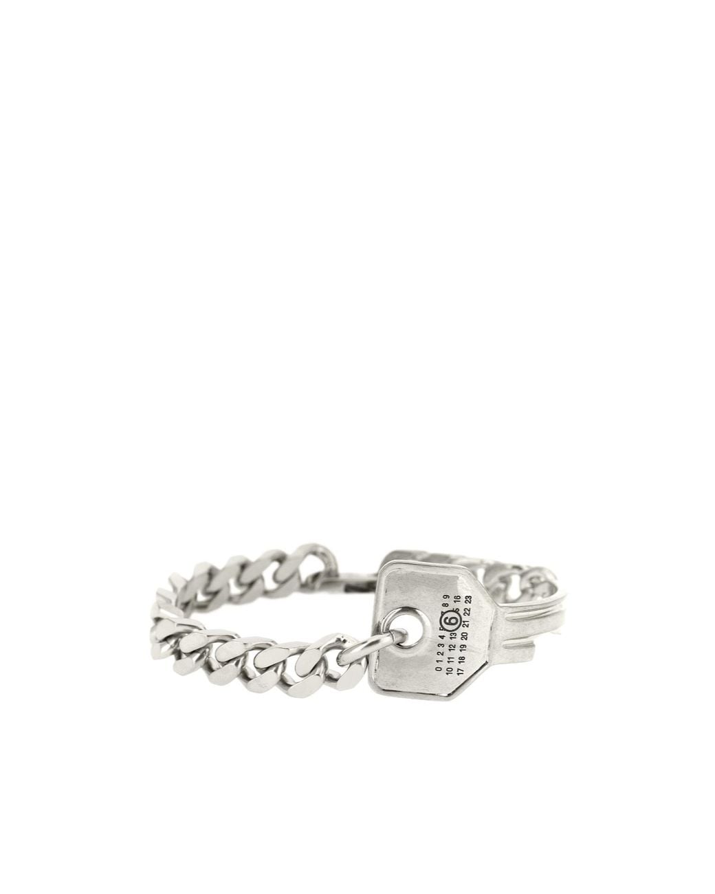 MM6 by Maison Margiela White Key Chain Bracelet
