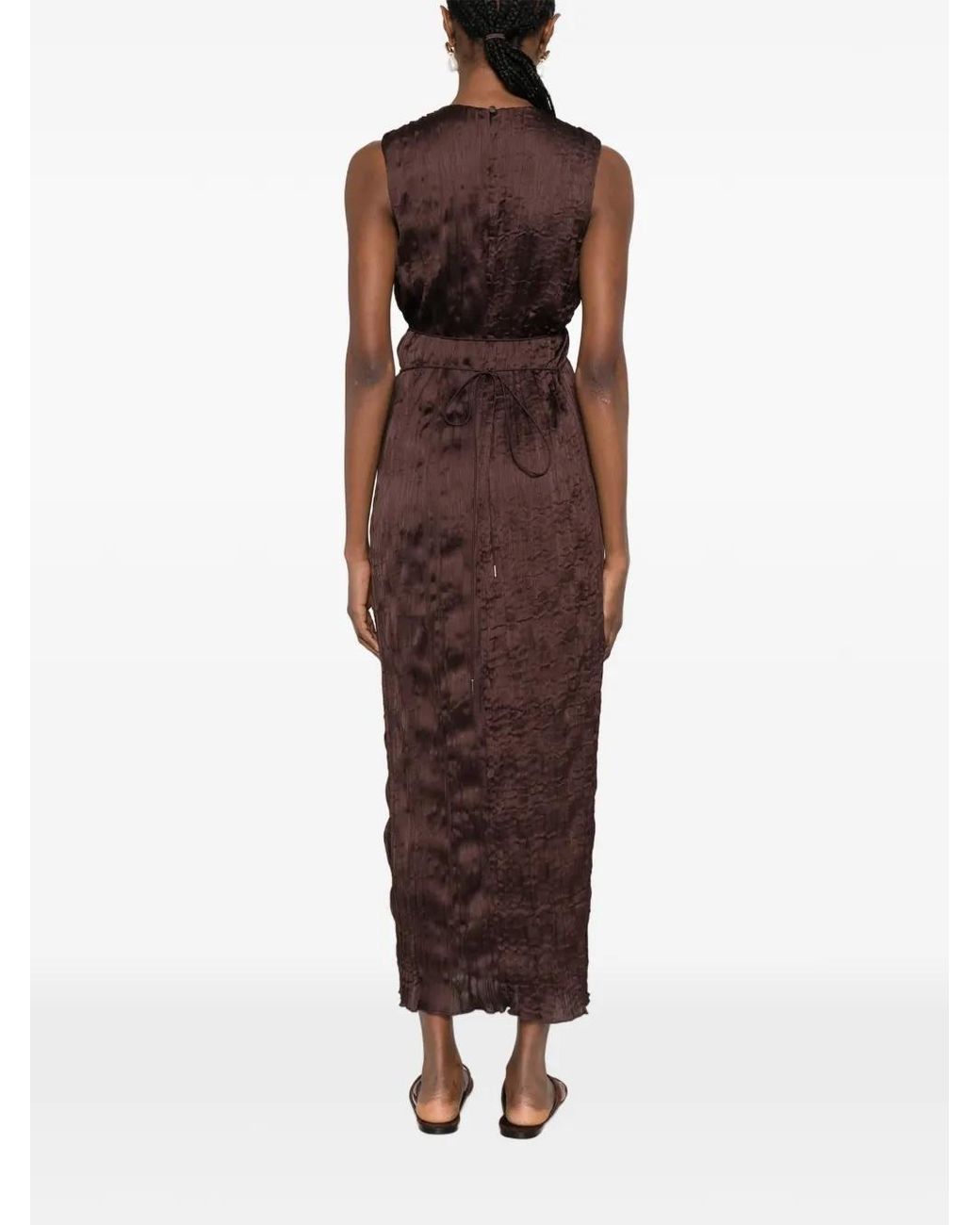 Staud Brown Mizu Maxi Dress