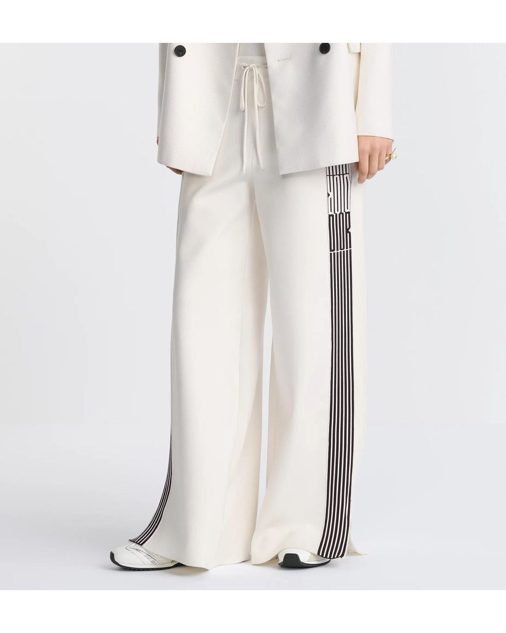 Dior White Flared Pants