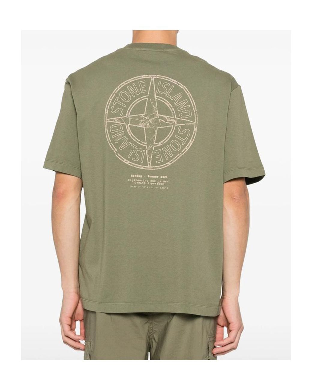 Stone Island Green T-Shirts for men