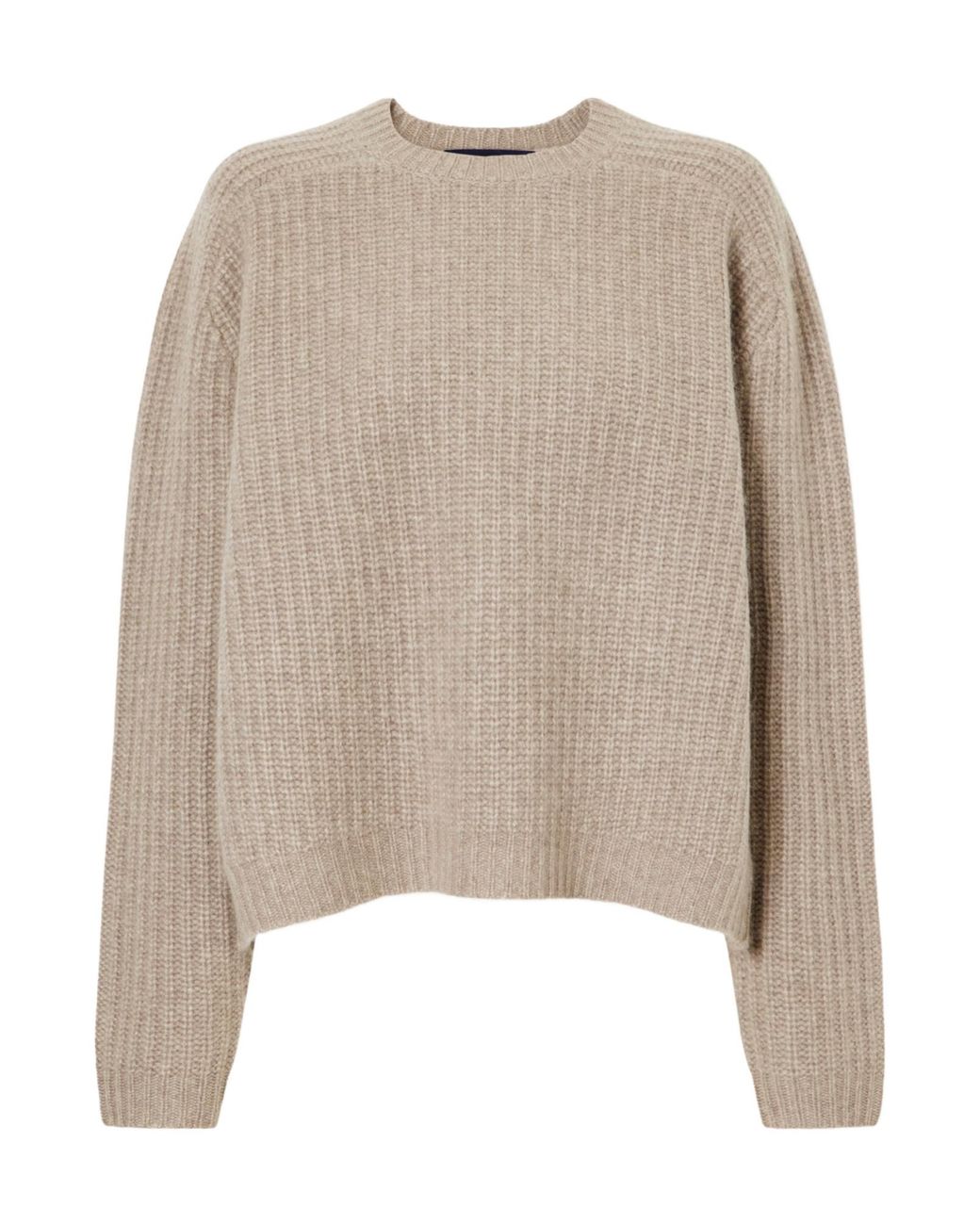 arch4 Natural Ribbed Cashmere Sweater