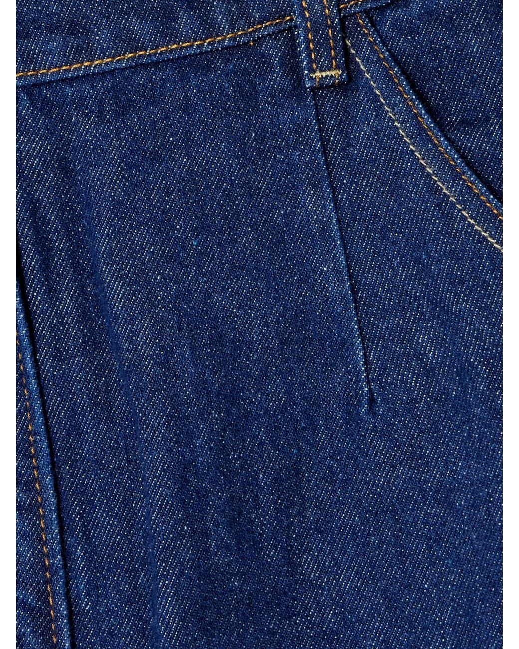 Magda Butrym Blue Denim Midi Skirt