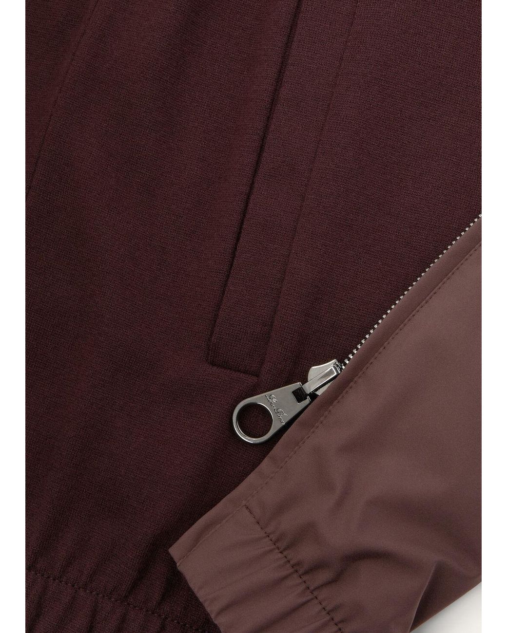 Loro Piana Brown Double-Sided Hooded Pilot Jacket for men