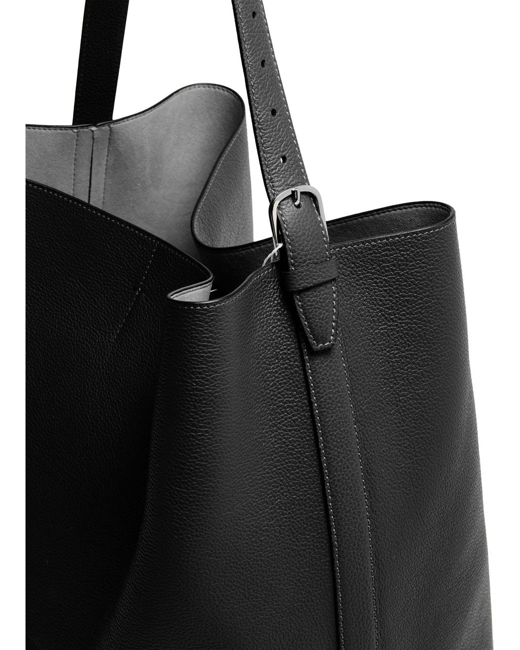 Totême Black Logo Handbag
