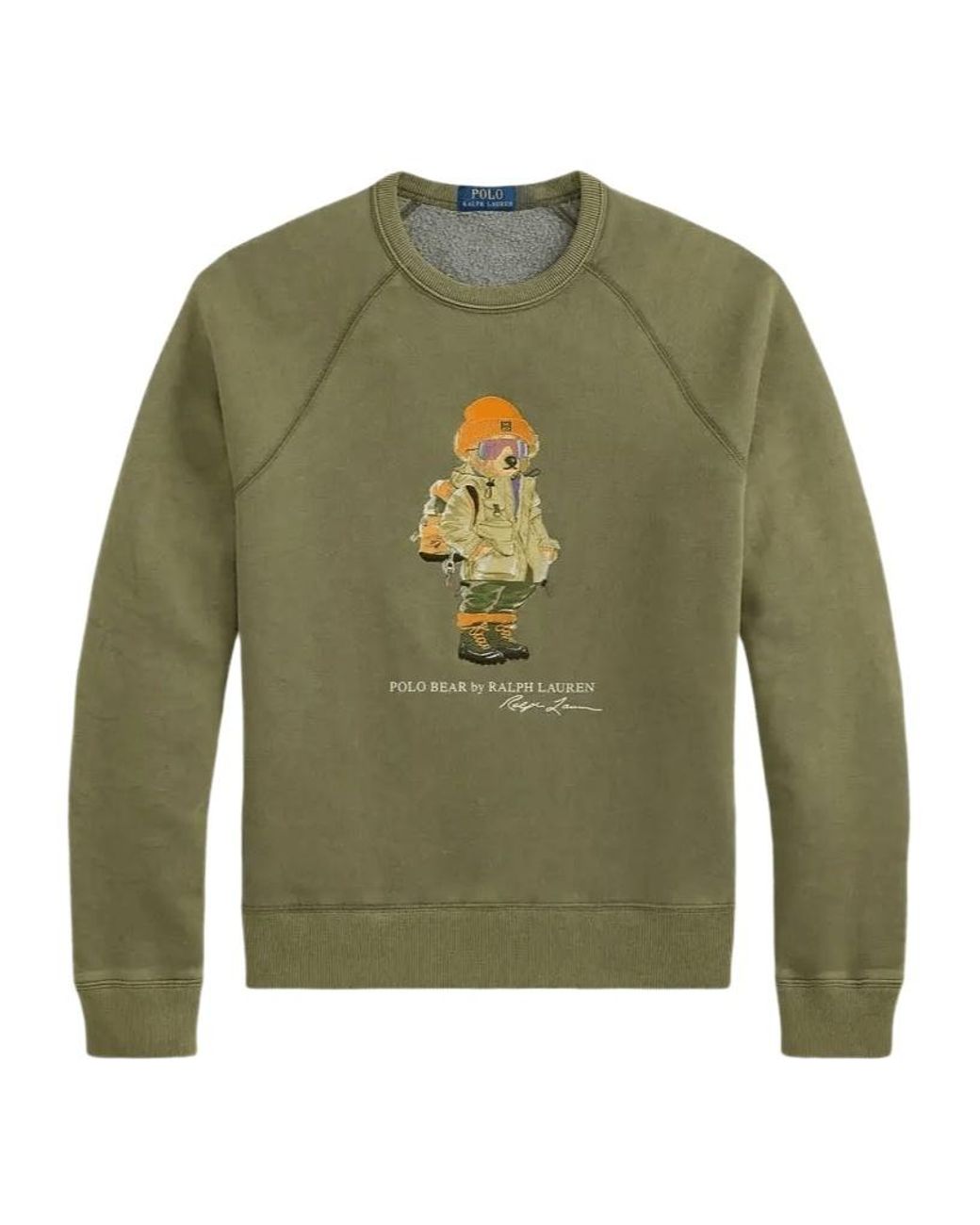 Polo Ralph Lauren Green Polo Bear Crewneck Sweatshirt for men