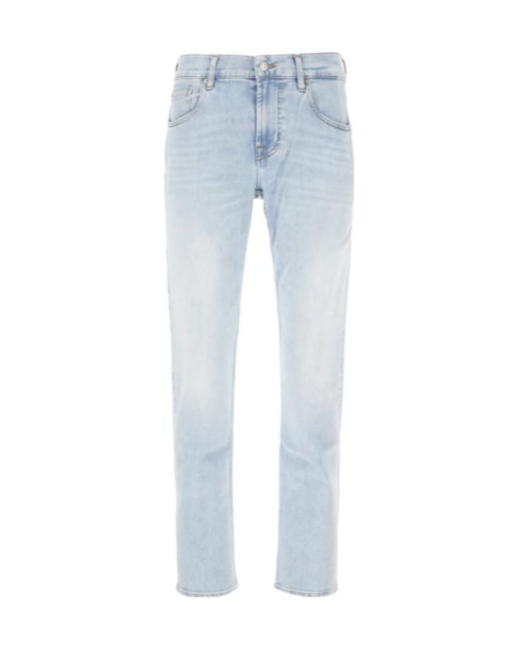 7 For All Mankind Blue Slimmy Jeans for men