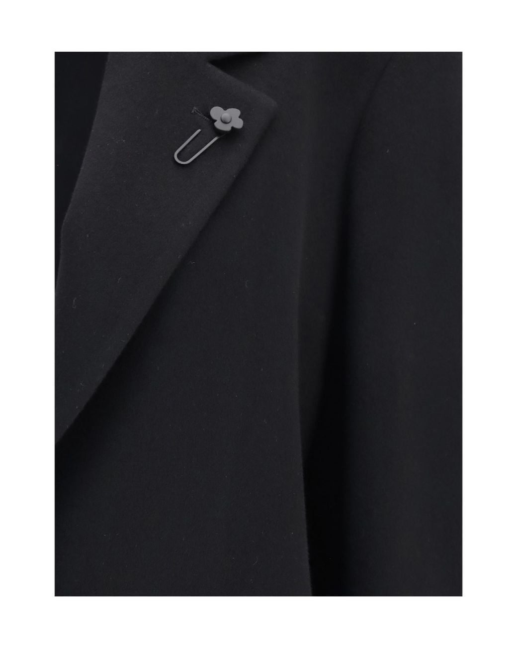 Lardini Black Single-Breasted Cashmere Blazer