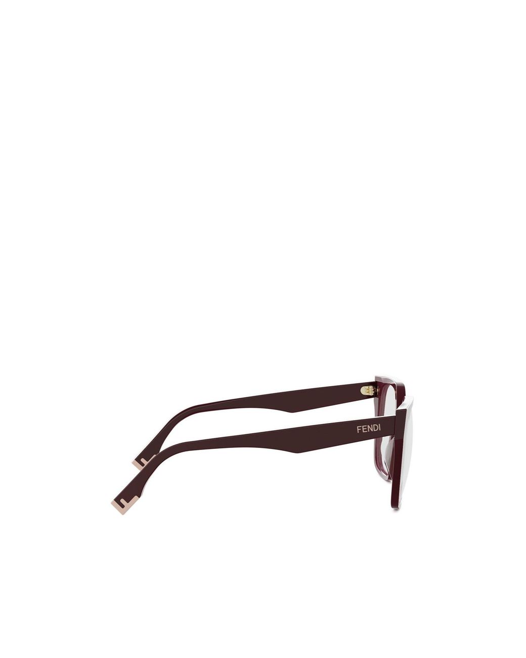 Fendi White Eyewear Square Frame Glasses