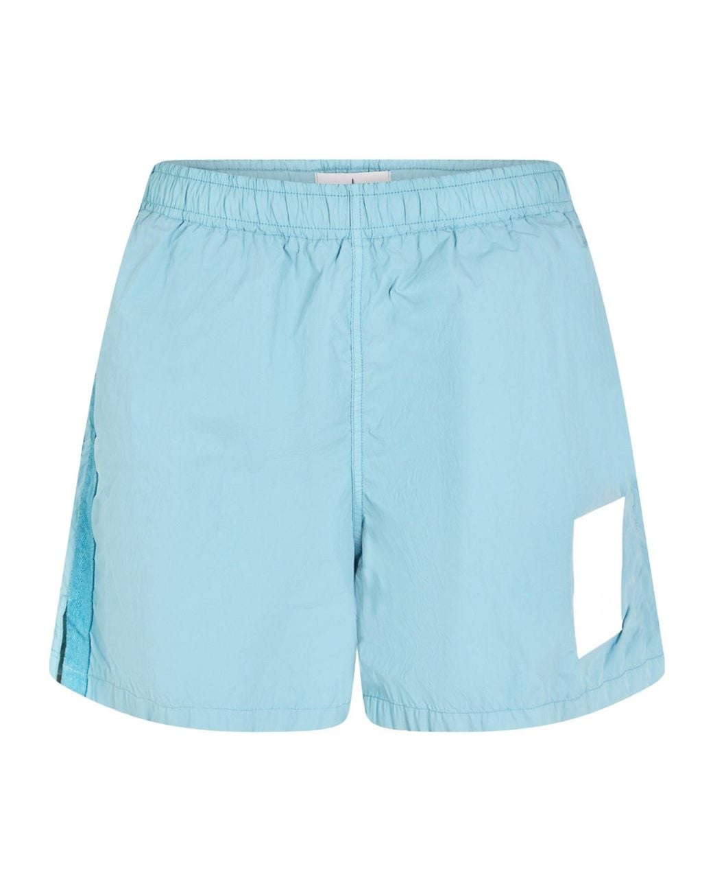 Stone Island Blue Elastic-Waist Casual Shorts for men