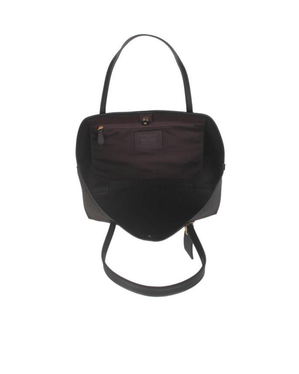 COACH Black Logo Printed Handbag