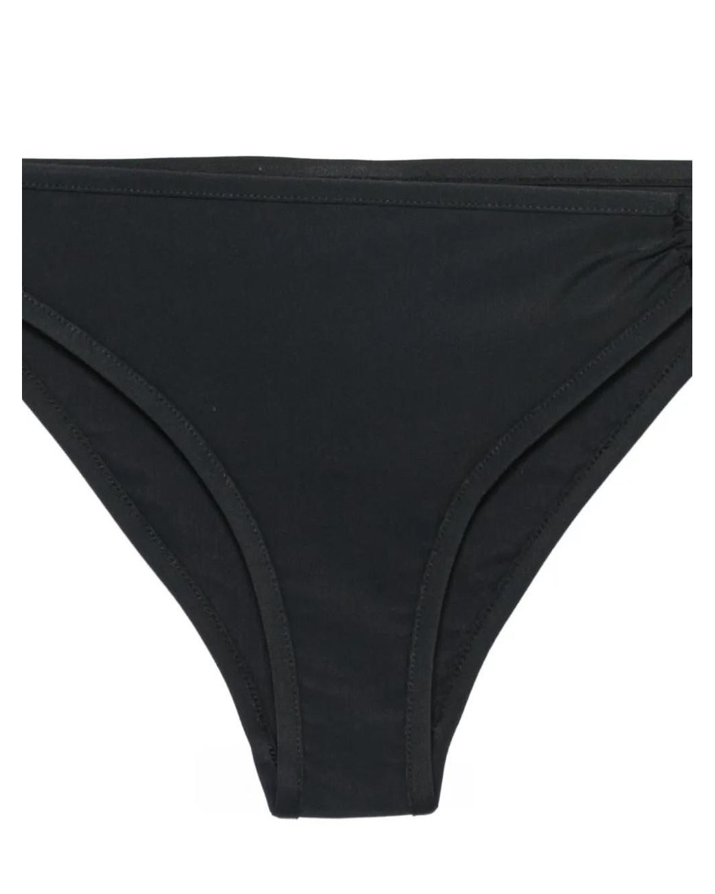 Coperni Black Logo-Appliqué Bikini Bottoms