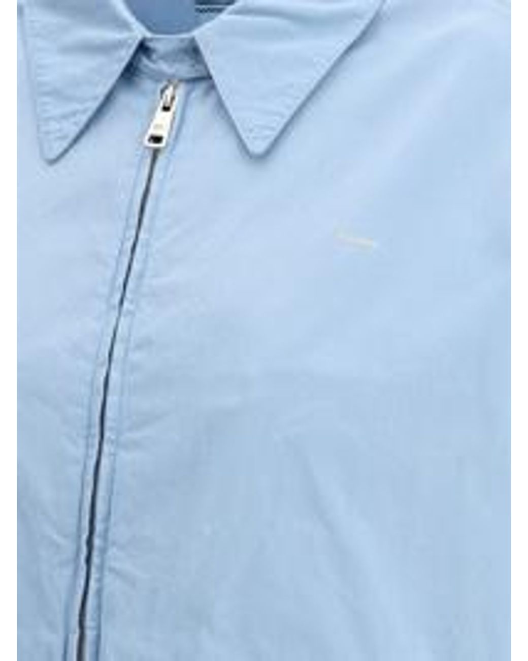 Prada Blue Long-Sleeved Zipped Jacket