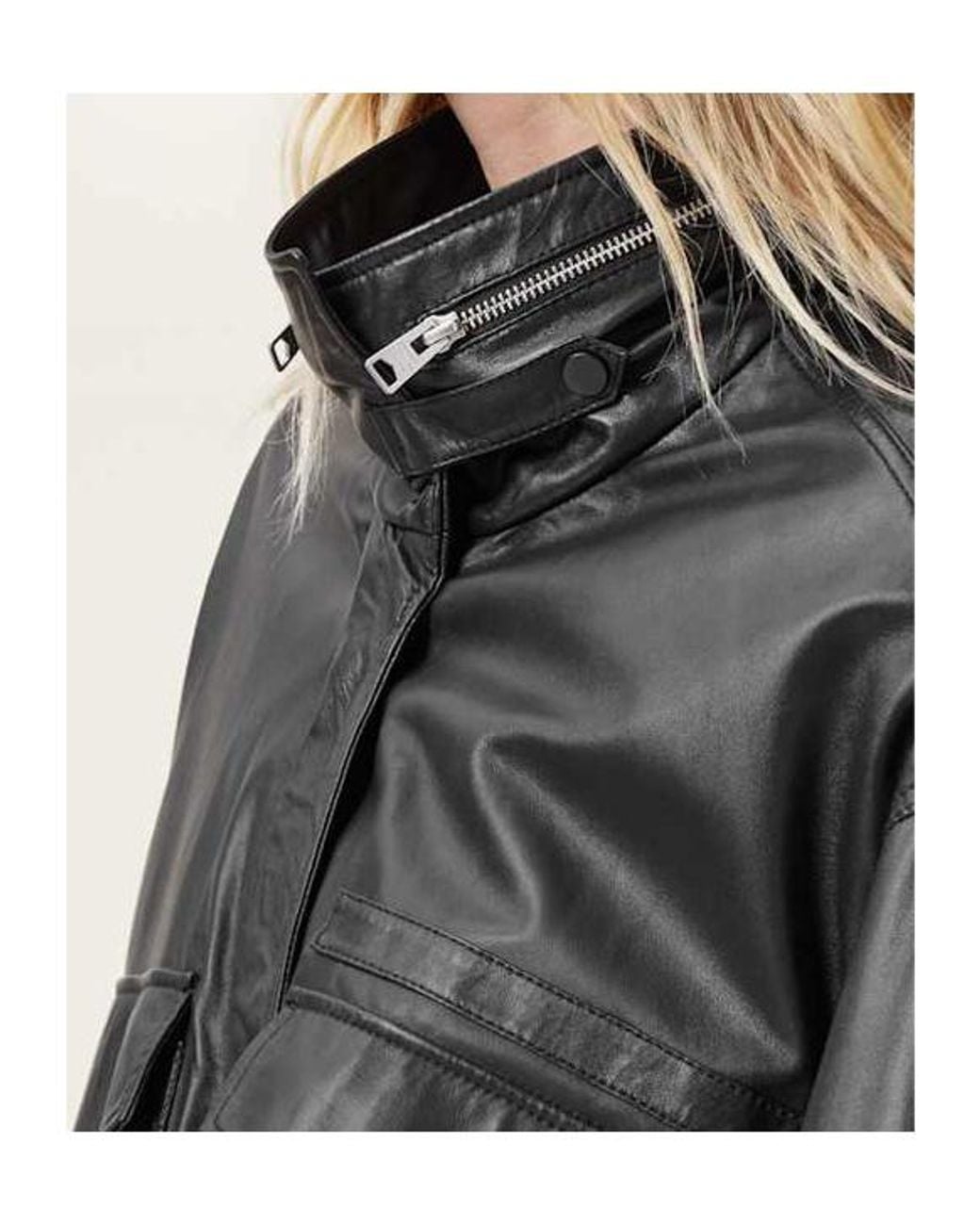 AllSaints Black Moto Jacket