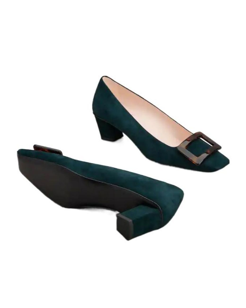 Roger Vivier Blue Belle Vivier Buckle-Detail Pumps