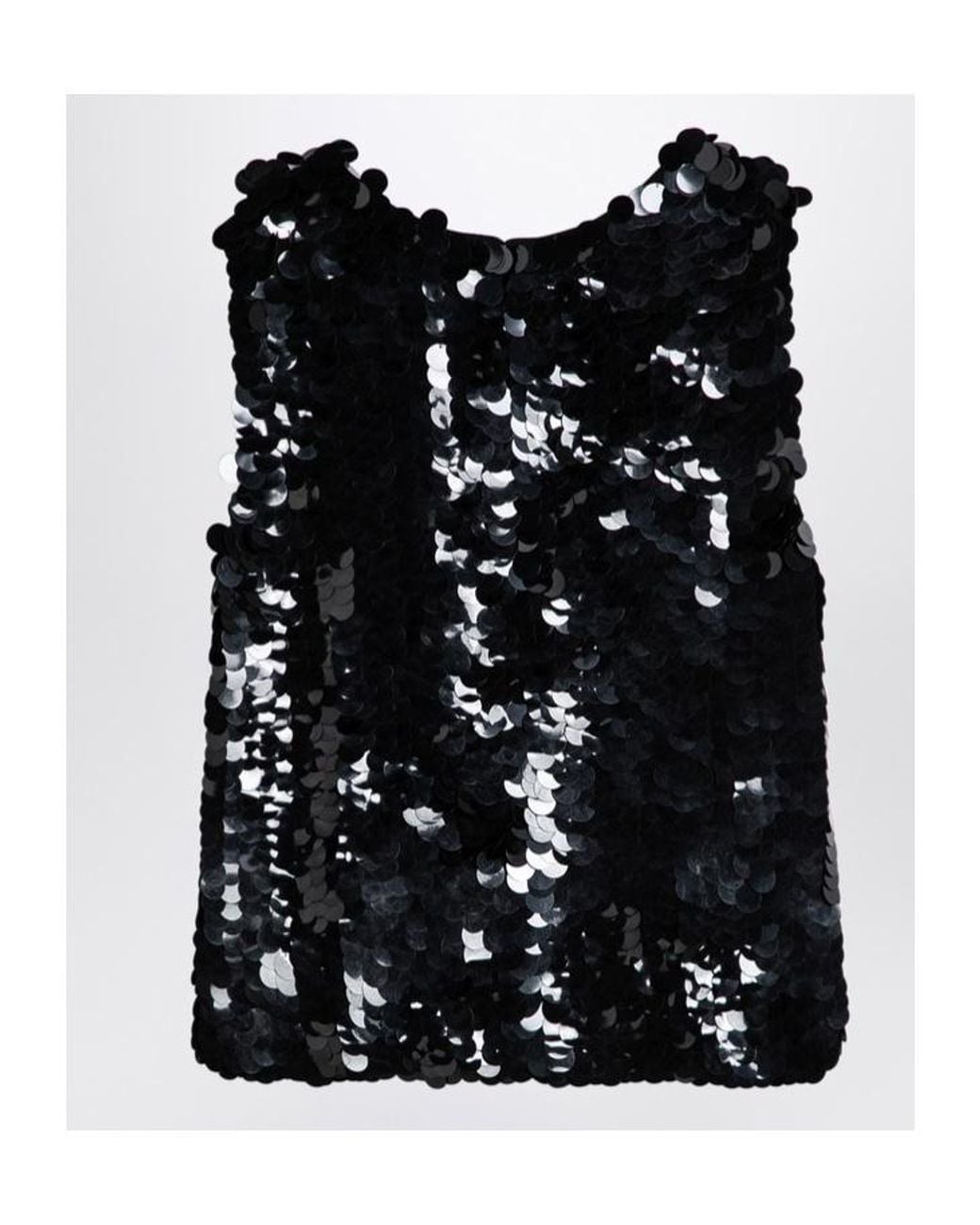 P.A.R.O.S.H. Black Sequined Vest
