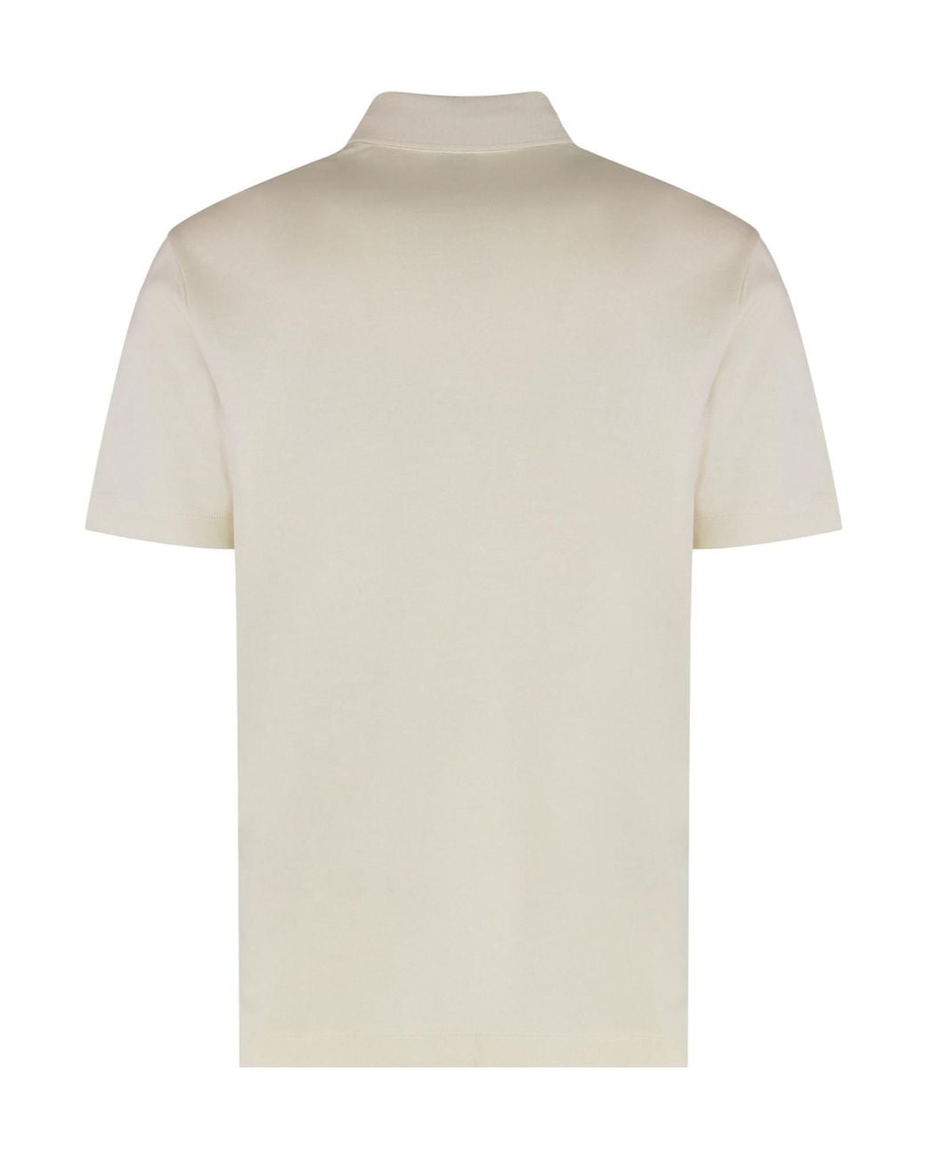 Boss White Boss Button Detailed Short-Sleeved Polo Shirt for men