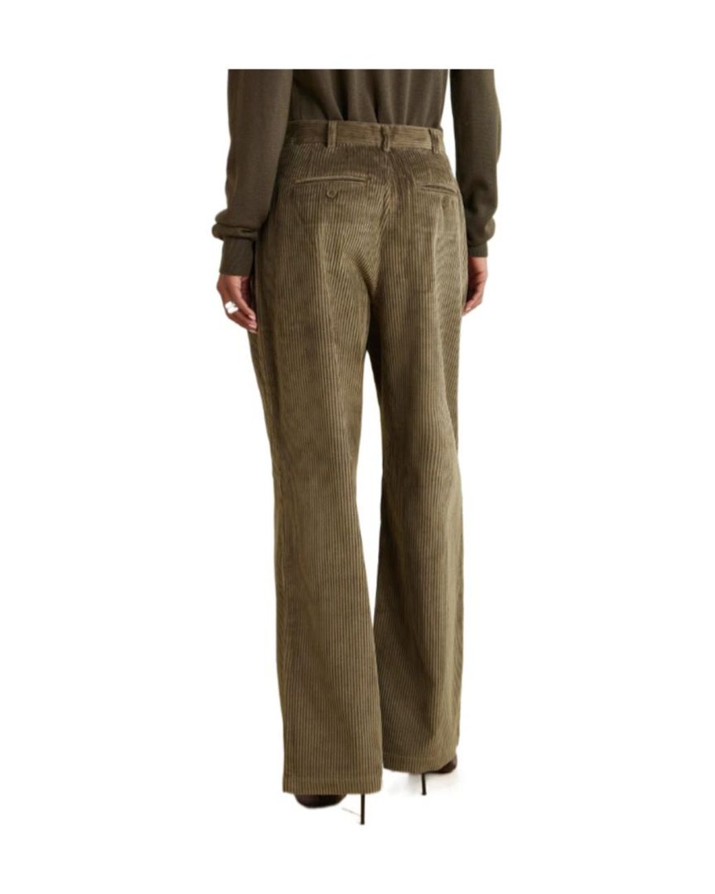 Frankie Shop Green Norstrand Pleated Pants