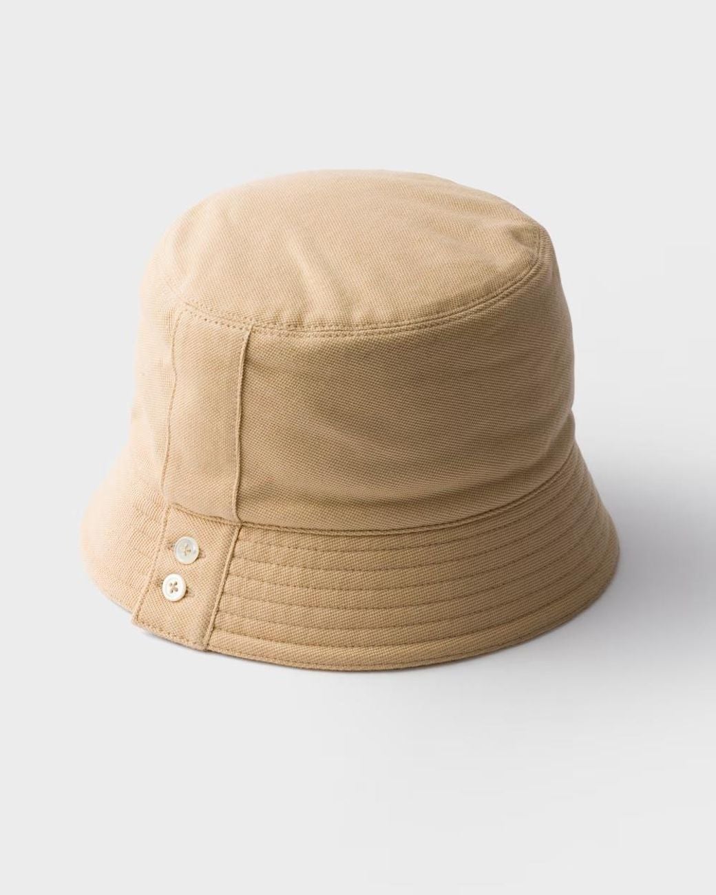 Prada Natural Old Piqué Bucket Hat for men