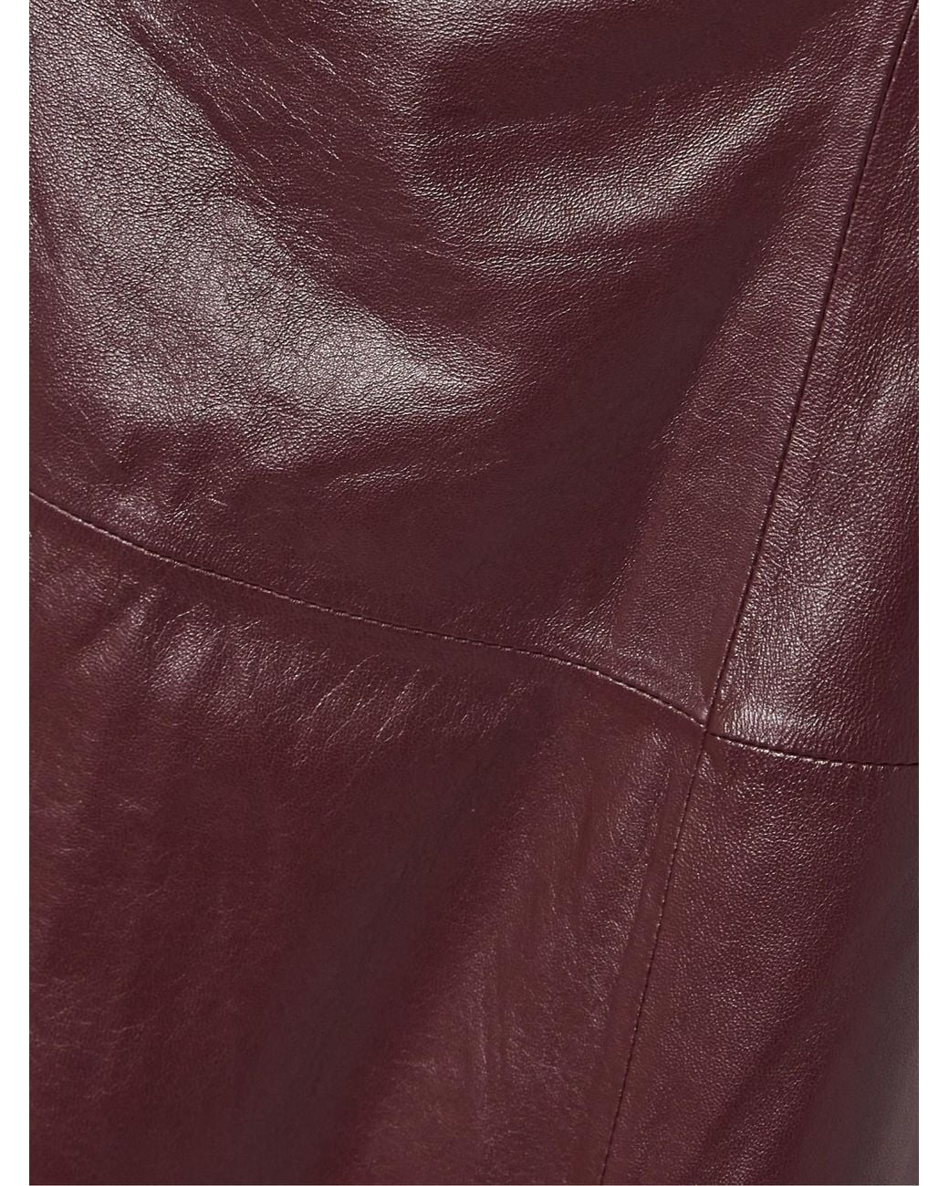 Proenza Schouler Purple Open-Back Leather Midi Dress