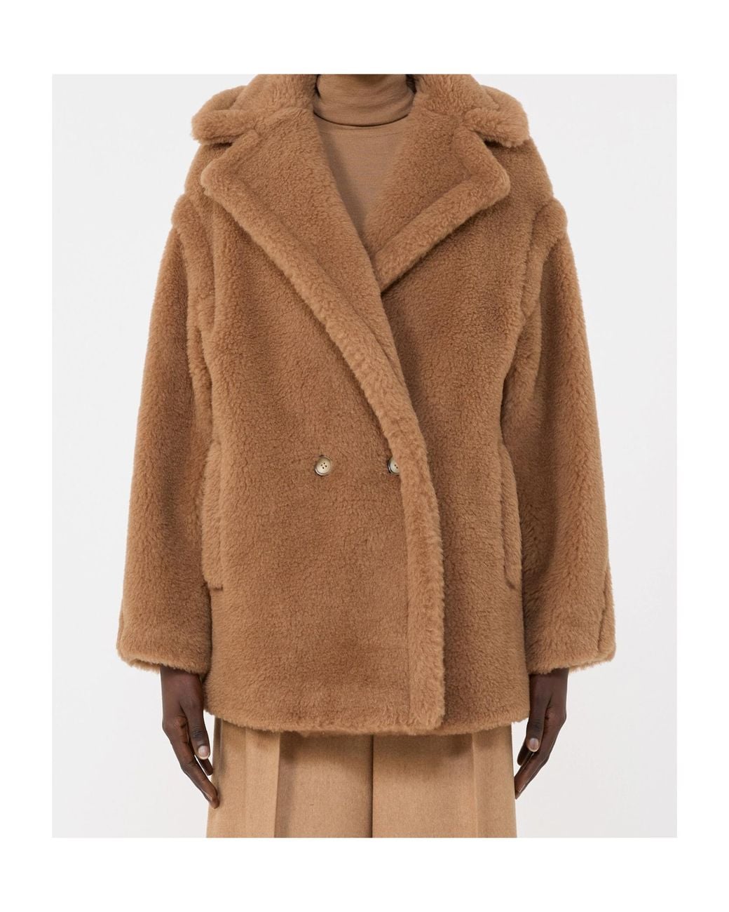 Max Mara Brown Short Teddy Bear Icon Coat