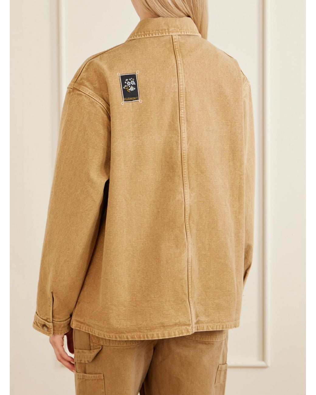 Sea Natural Patch-Detailed Denim Jacket