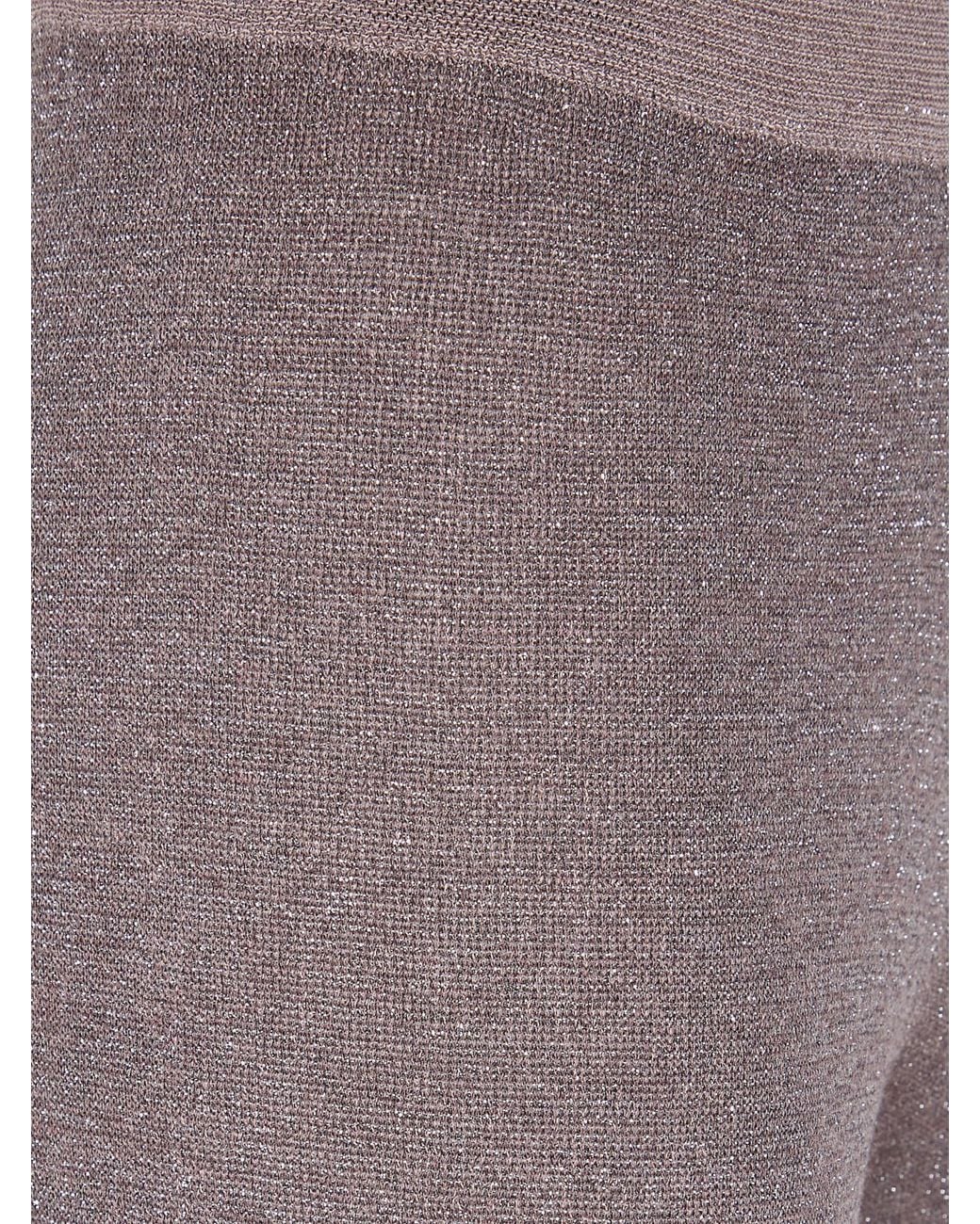 D.exterior Purple Wide-Leg Knitted Trousers