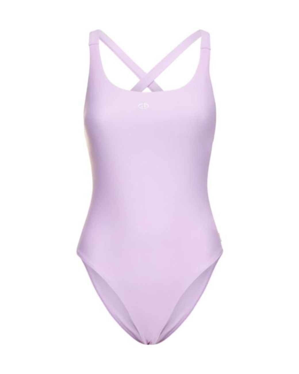Goldbergh Purple One-Piece Swimsuit With Crossed Back