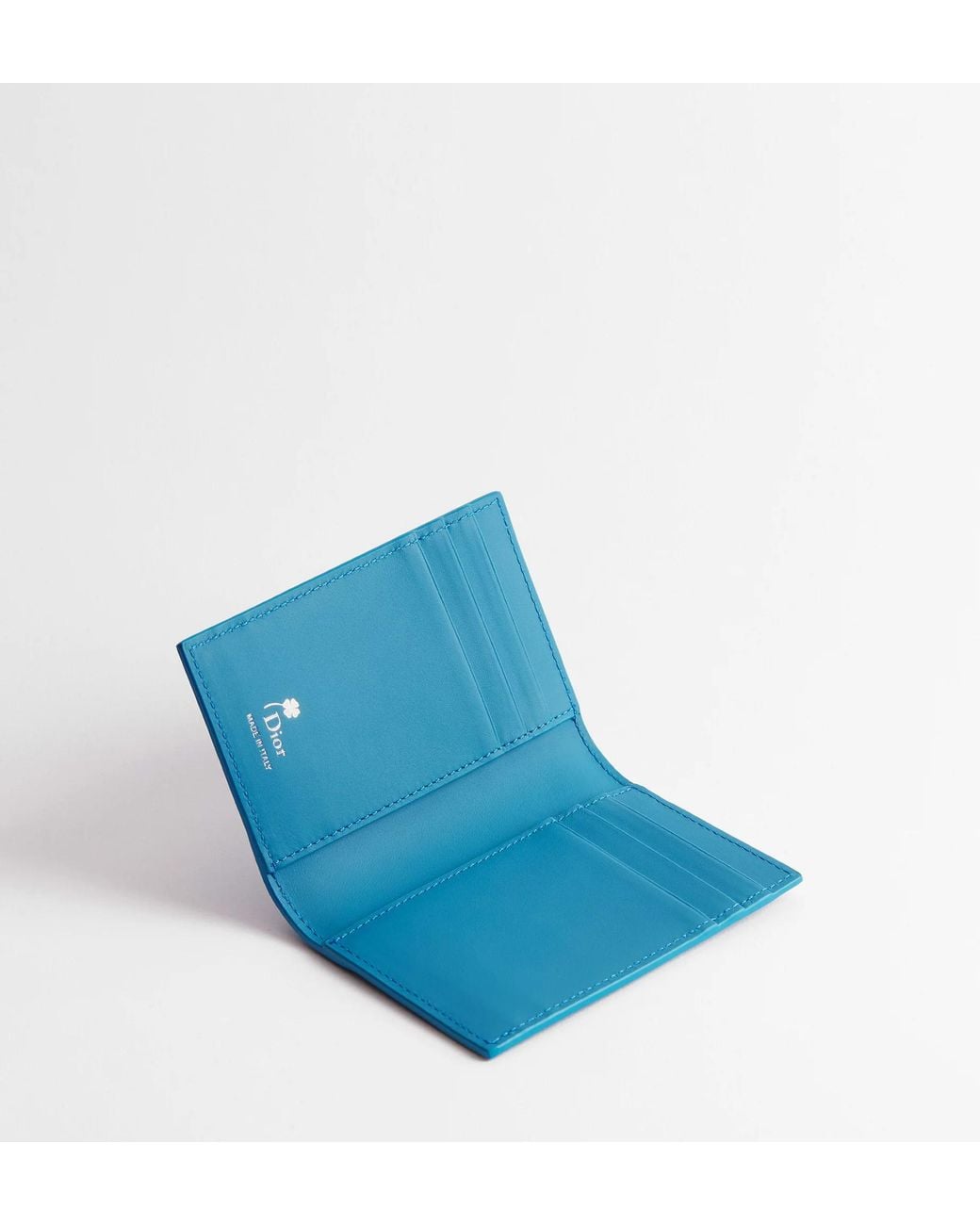 Dior Blue Bifold Card Holder for men