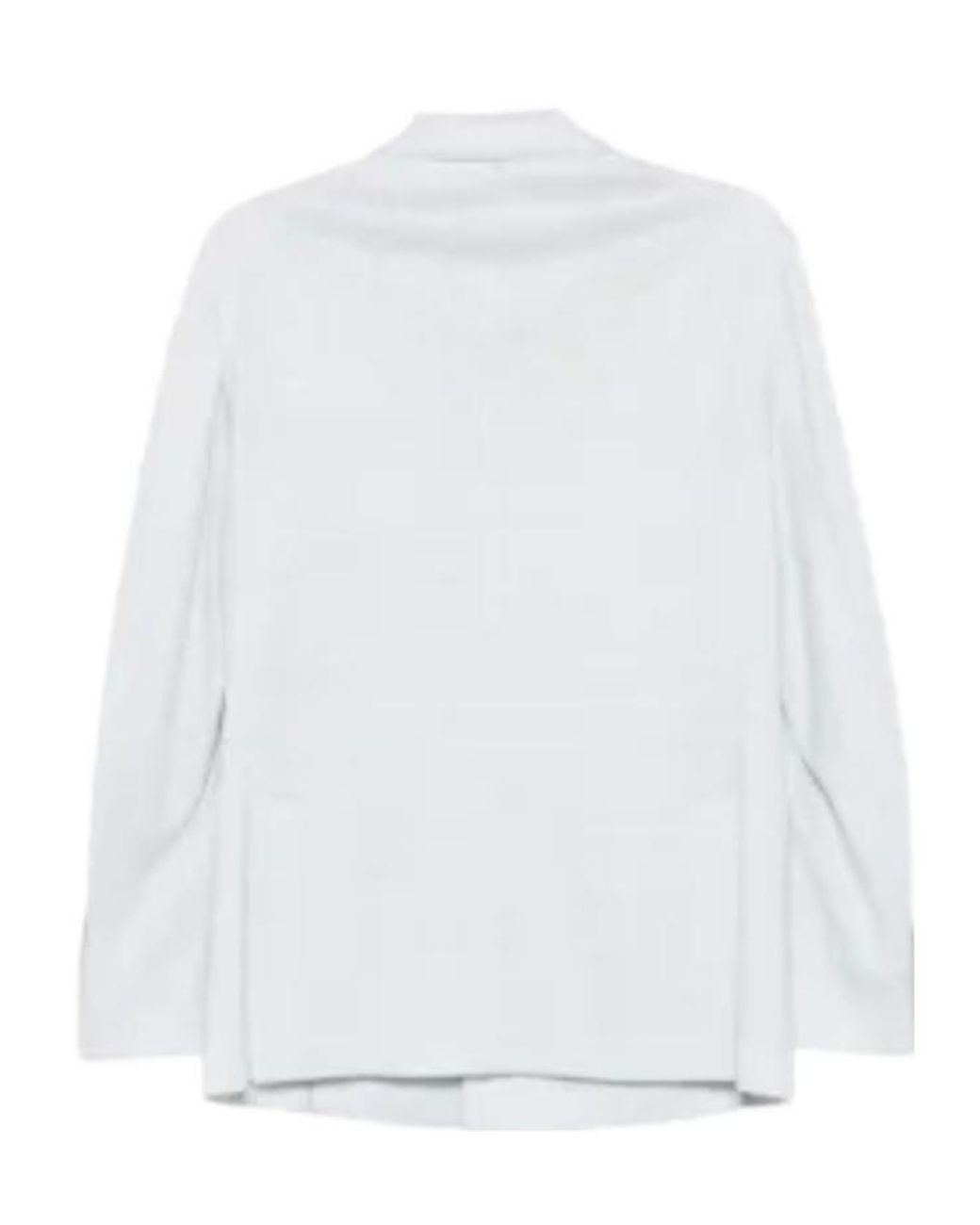 Eleventy White Double-Breasted Suit Jacket