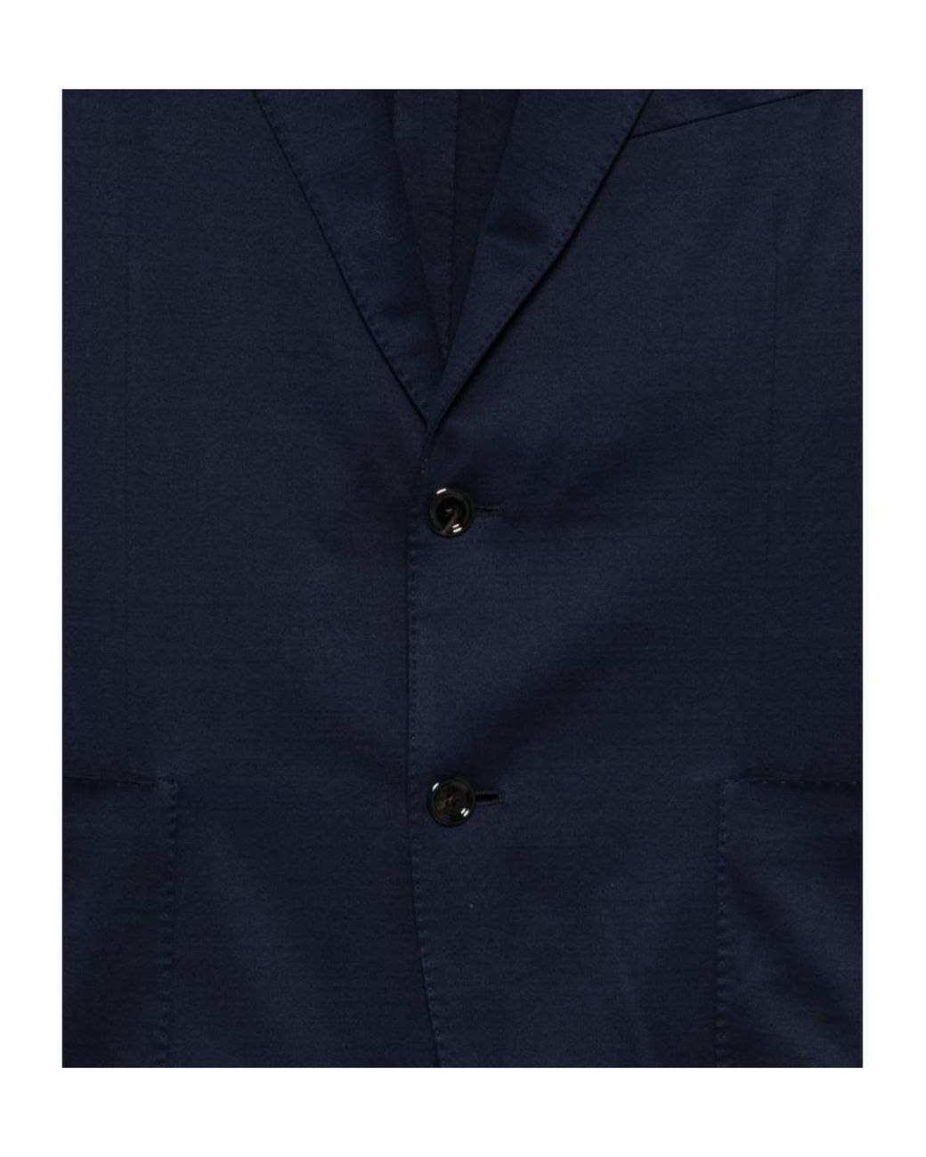 Lardini Blue Single-Breasted Patch-Pocket Blazer for men