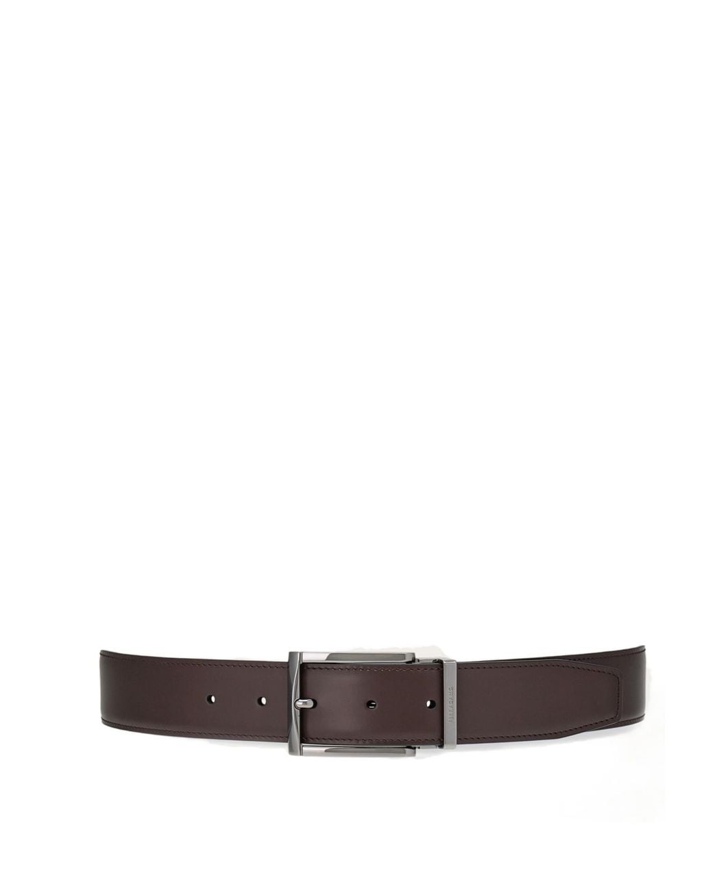 Ferragamo White Ferragamo Logo Engraved Buckle Reversible Belt for men