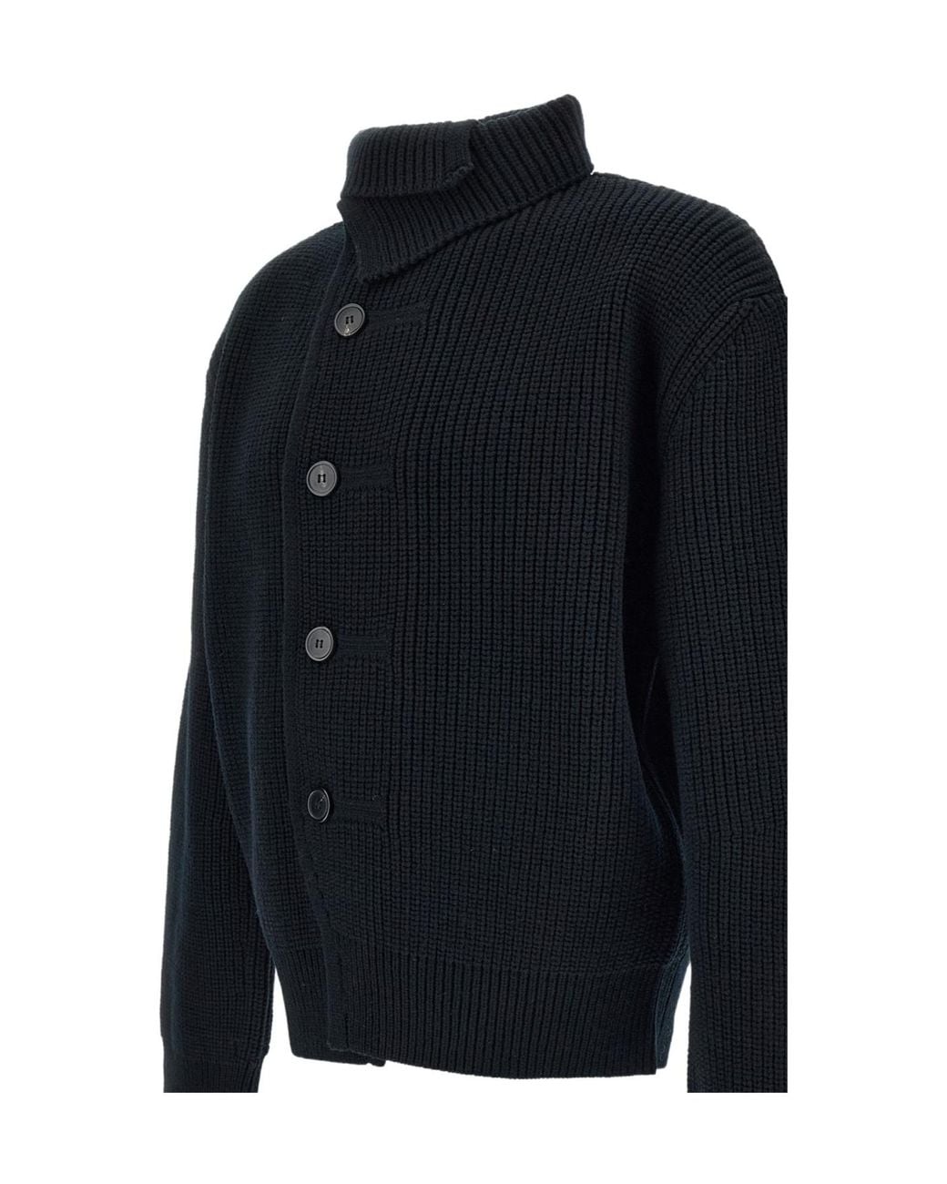 Dries Van Noten Black Chunky Cardigan for men