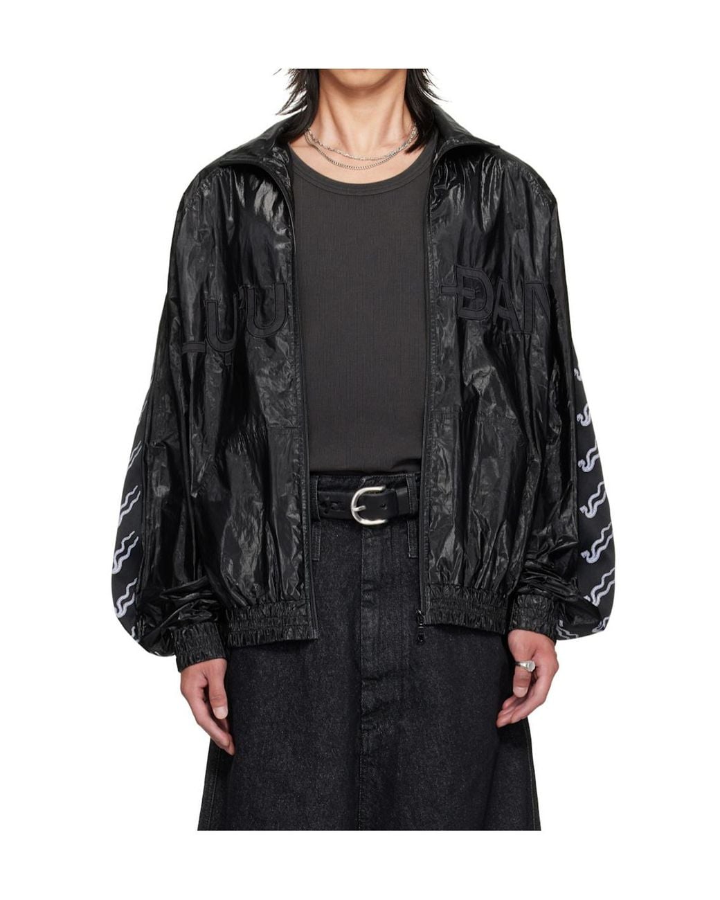 Lu'u Dan Black Ld Windproof Jacket for men