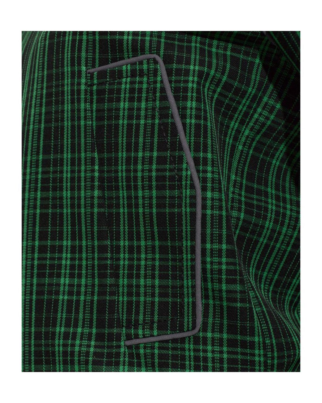 Marni Green Checked Zip-Up Jacket
