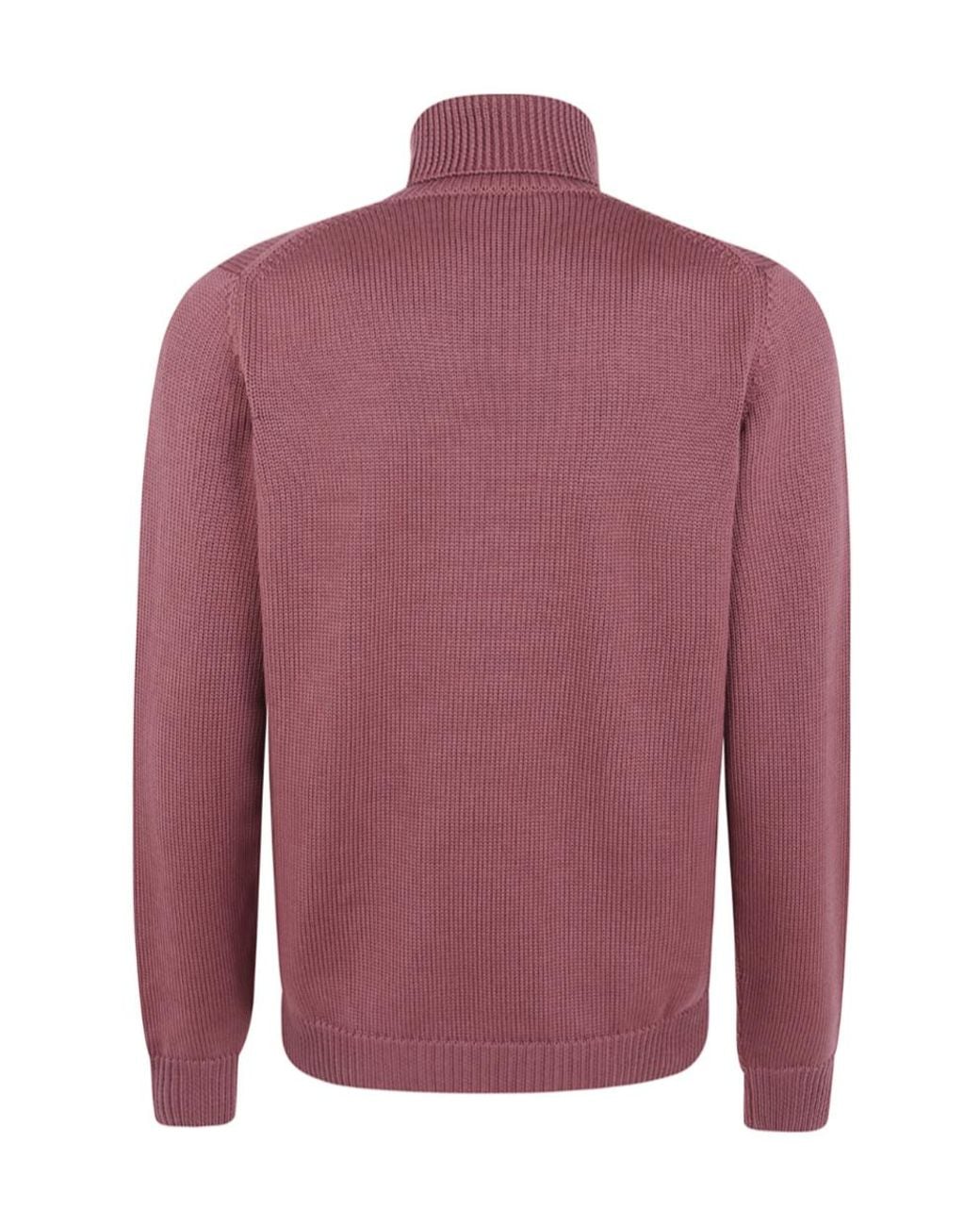 Nuur Red Roll-Neck Wool Sweater for men