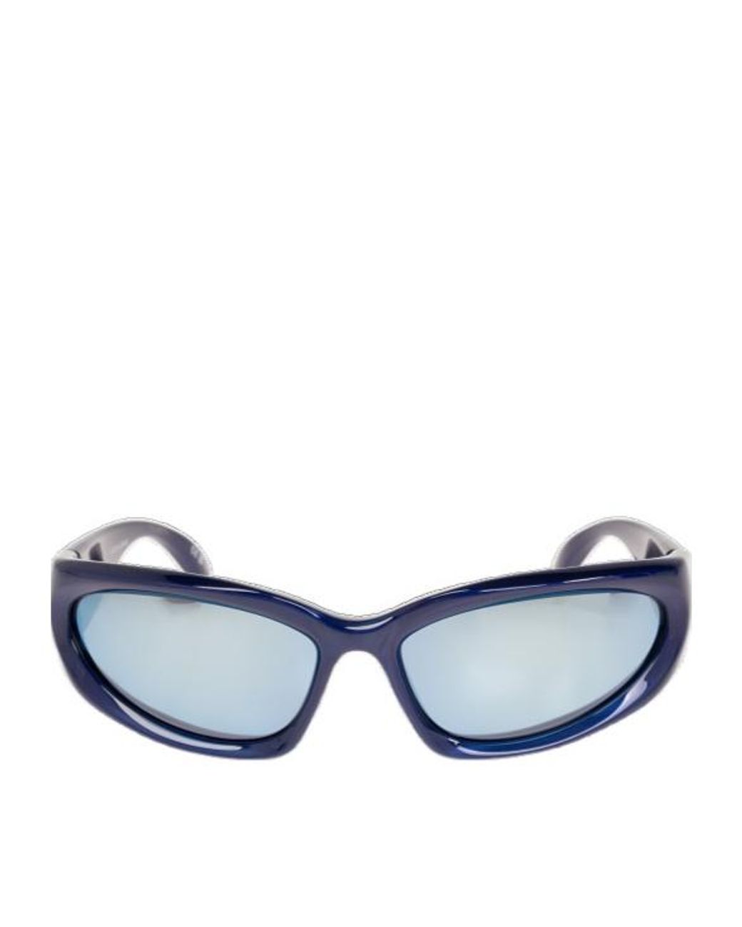 Balenciaga Blue Swift Oval-Frame Sunglasses for men