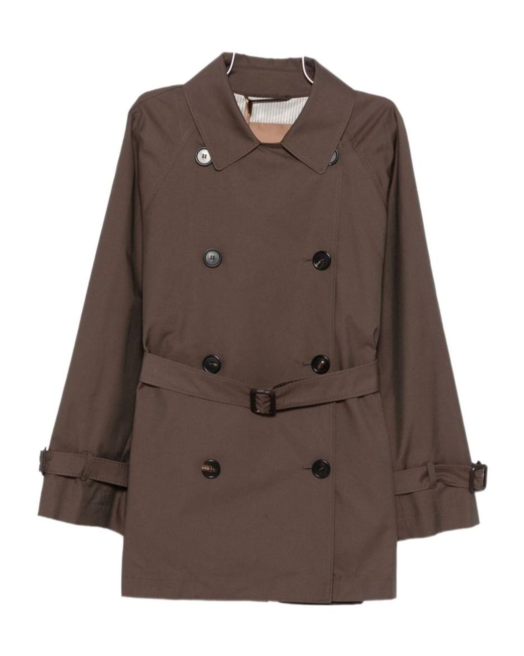 Max Mara Brown The Cube Calle Double-Breasted Coat